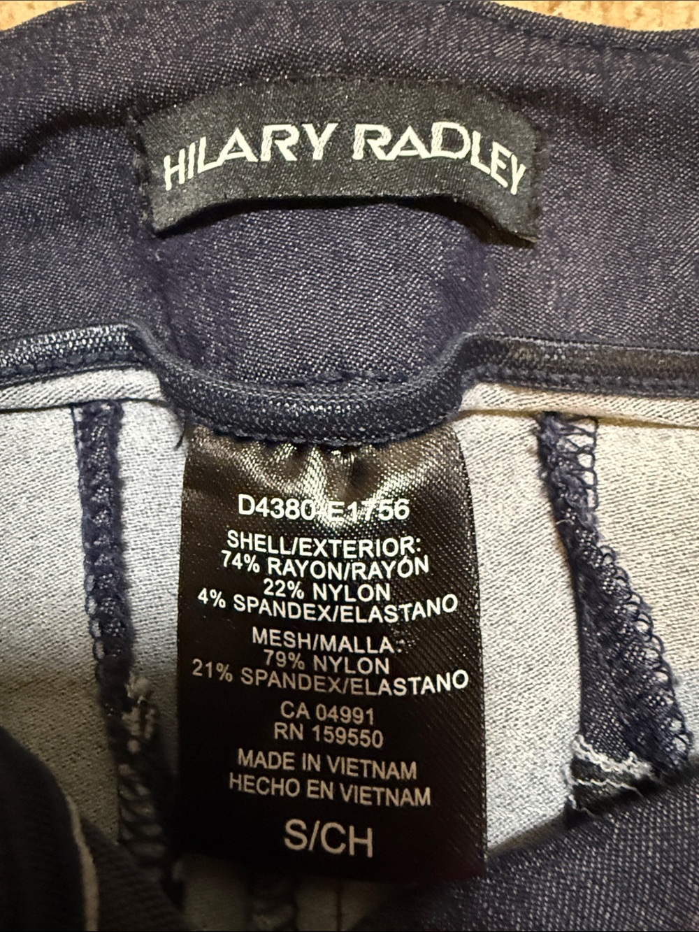 Hilary Radley Navy Skinny Pants - Picture 3 of 6